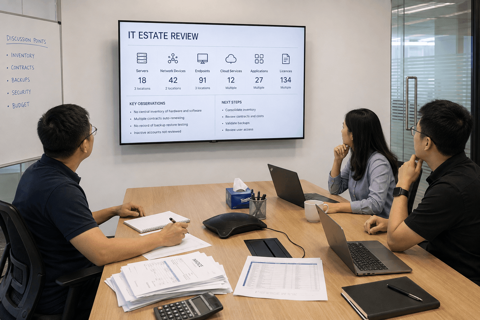 IT estate review session